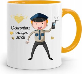 Őrző-védő Bögre Sárga Ajándék fényképes nyomattal