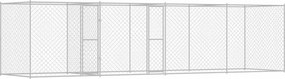 vidaXL Kutyaketrec Ezüst 600 x 200 x 200 cm Horganyzott acél