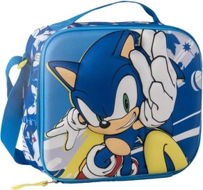 Sonic a sündisznó Power Run 3D thermo uzsonnás táska 26 cm