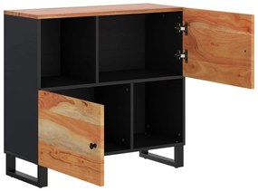 tömör akácfa tálalószekrény 2 ajtóval 80 x 33 x 75 cm