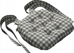 Márton székpárna 37x40 szürke-fehér kockás (1,5x1,5cm)