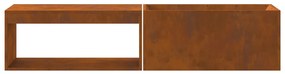 Tűzrakó Barna 160 x 45 x 35 cm időjárásálló acél