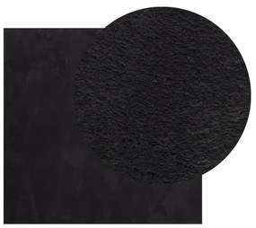 HUARTE fekete rövid szálú puha és mosható szőnyeg 240 x 240 cm
