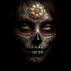 Canvas Vászonkép Portré Dia De Los Muertos La Catrina Mexikó 80x80