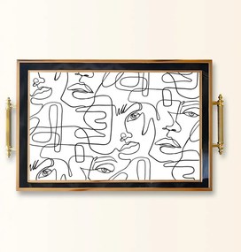 Üveg tálca, 38×24 cm – TPA9809
