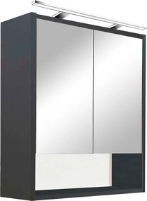 Luna 60 felső tükrös szekrény, antracit