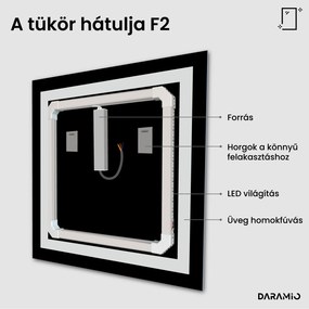 Tükör LED világítással F2