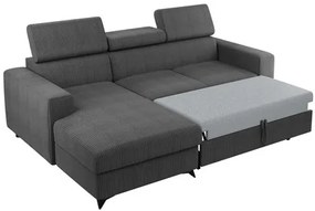 Sarokkanapé Laviosuna Premium (sötétszürke) (tárolóhellyel) (J). 1105149
