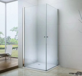 Mexen Pretoria DUO zuhanykabin 75x85cm, 6mm üveg, króm profil-átlátszó üveg, 852-075-085-02-00