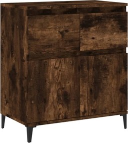 vidaXL füstös tölgy színű szerelt fa tálalószekrény 60 x 35 x 70 cm