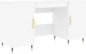 vidaXL fehér szerelt fa íróasztal 140 x 50 x 75 cm