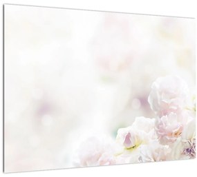 Kép a finom virágok (üvegen) (70x50 cm)