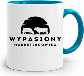 Marketingeseknek Marketing Bögre Kék Ajándék fényképes nyomtatással