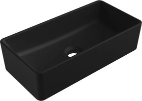 Mexen Nadia asztali mosdókagyló 46 x 23 cm, fekete matt - 21614685