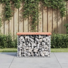 vidaXL tömör duglászfenyő gabion kerti pad 63x31,5x42 cm