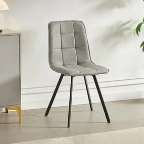 Catini LANDON Étkezőgarnitúra 6x szék + asztal, bézs/szürke