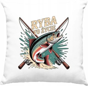 Horgászbot király párna horgász hal 2 fehér