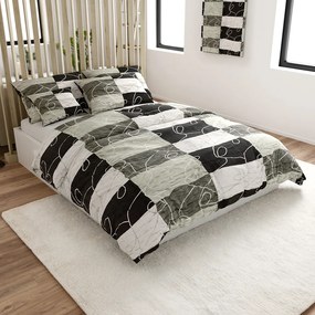 Krepp ágynemű KASPARO BLEND szürke Ágyneműhuzat mérete: 70 x 90 cm | 140 x 200 cm