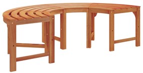 Kültéri Fa Pad Félkör 160 cm Tömör Eukaliptusz
