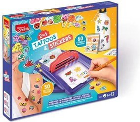 Tetoválás- és matricakészítő készlet 2 az 1-ben, MAPED CREATIV Tattoos & Stickers (IMAC911900)