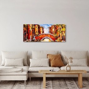 Kép - Olajfestmény a városról III. (120x50 cm)