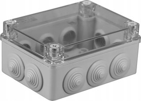 Falra szerelhető légmentesen záródó doboz szürke IP65 150x110x70 Pawbol S-box 306-P