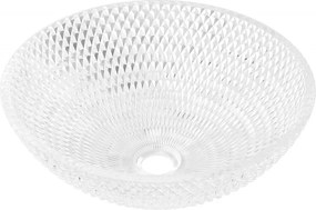 Mexen Olza üvegből készült munkalapra szerelhető mosdókagyló, 42 x 42 cm, átlátszó - 24094200