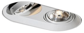 Kerek beépíthető spotlámpa fehér GU10 70 mm 2-fényes - Hubs