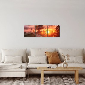 Kép - Jamnik, Szlovénia (órával) (90x30 cm)