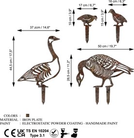 Fam fém kerti dísztárgy, 45×37 cm – TR565TNL1416