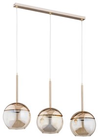 Csillár zsinóron VOLDA 3xE27/60W/230V sárgaréz