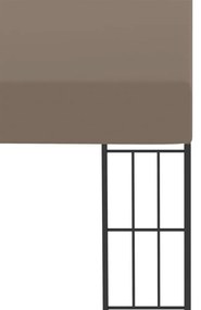 tópszínű falra szerelhető szövetpavilon 4 x 3 m