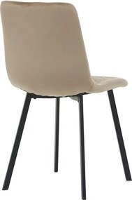 Sötét Bézs Bársony Étkezőszék. DCL-973 CAP4