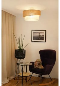 Brilagi SHINE lógó mennyezeti lámpa 1xE27/15W/230V, 50 cm, bézs/krém