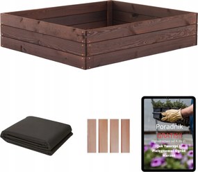 Magasított Ágyás Zöldségesláda Impregnált Magas 120x120