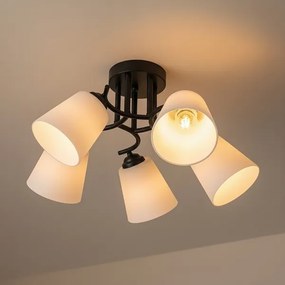 PAFOS felületre szerelhető csillár 5xE27/15W/230V fekete