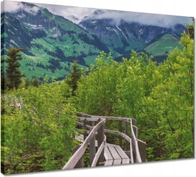 Vászonkép 50x40 Híd Építészet Tájkép