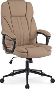 Forgószék bézs színben, műbőr kárpittal. PHONIX