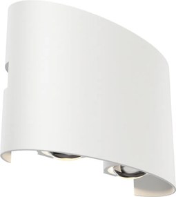 MAYTONI O417WL-L4W3K STRATO Modern Kültéri Fali Lámpa Fehér, Fekete LED IP54