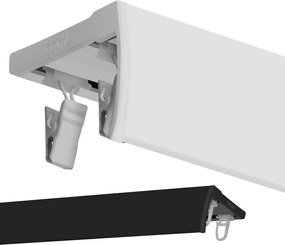 Függönykarnis Dupla 500 CM Mennyezeti Sín Alu Függönykarnis Fekete Fehér