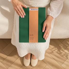 Sötétzöld dimout (részleges sötétítő) függöny 140x270 cm Carli – Restilo