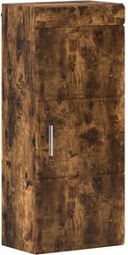 vidaXL Fürdőszobai faliszekrény TULUM Füstölt tölgy 37 x 24,5 x 86 cm