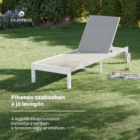 Lucca Lounge napozóágy | 120 kg teherbírás | 5 fokozat | vízlepergető