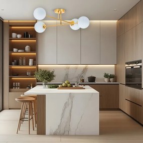 Csillár 4xE27/35W/230V átm. 70 cm arany