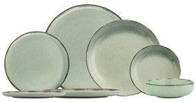 Pearl 24 db-os zöld étkészlet - Kütahya Porselen