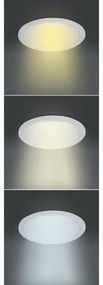 Solight WD142 - Beépíthető LED mennyezeti lámpatest 18W/230V 3000/4000/6000K Ø22,5 cm fehér