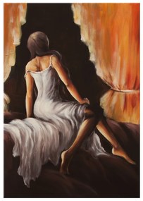 Gario Kézzel festett kép Szép lány Méret: 120 x 80 cm