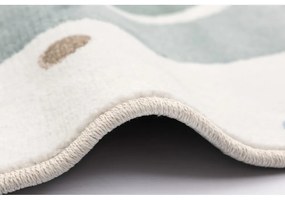 Zöld-elefántcsont színű gyerek szőnyeg ø133 cm Joyful Mint – FD