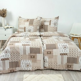 Stanex Krep lepedőhuzat Pečvork bézs, 140 x 220cm, 70 x 90 cm, 140 x 220 cm, 70 x 90 cm