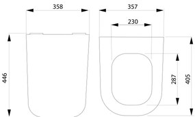 Bruckner - WC-ülőke SoftClose WALTER SLIM fehér